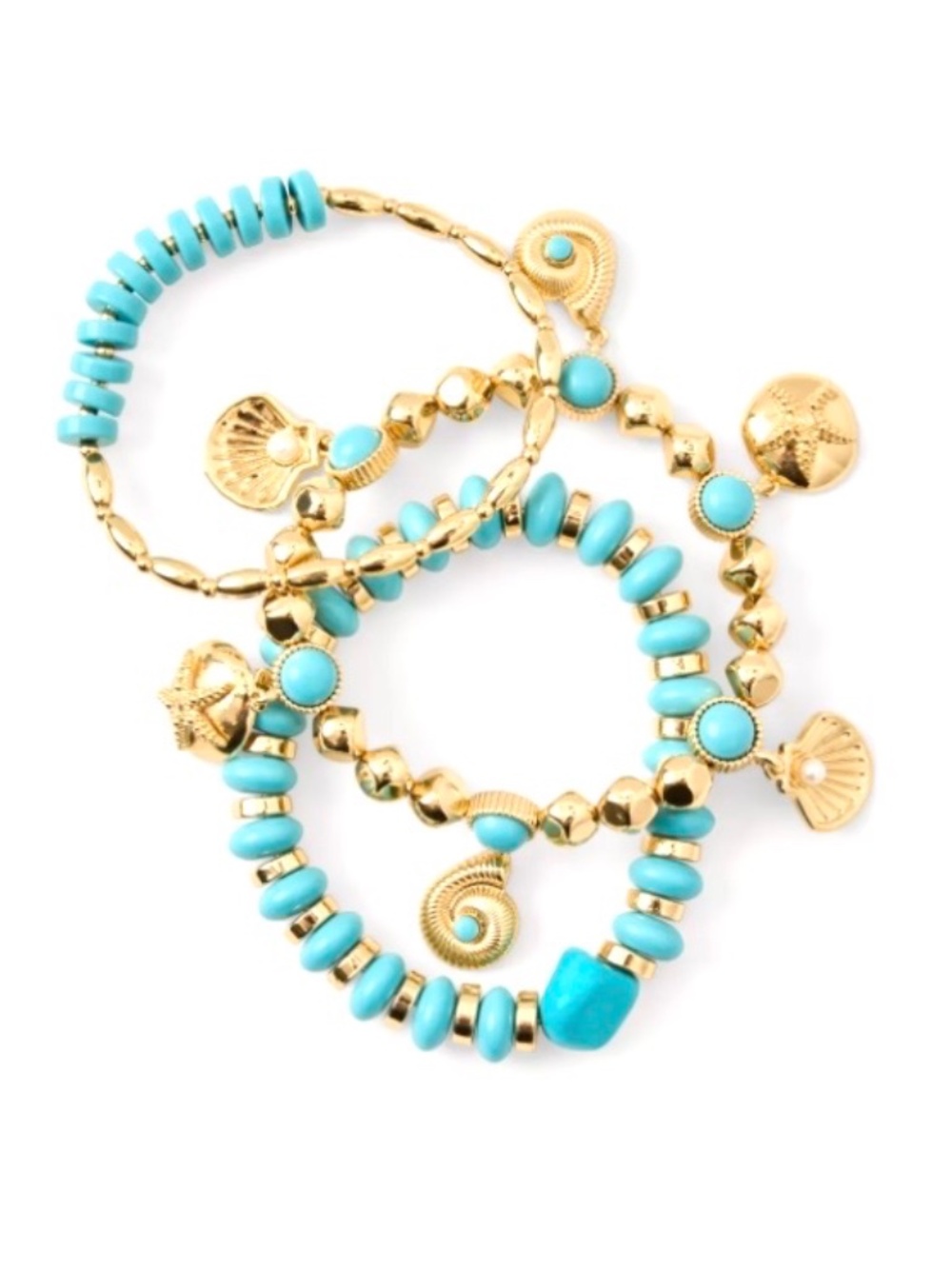 Lilly Pulitzer Shell Shine Bracelet Set in Day Dream Blue - NWT